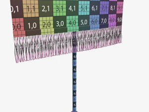 Desk pennant on spire 3D Model
