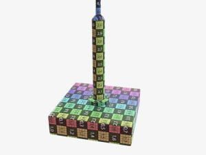 Desk pennant on spire 3D Model