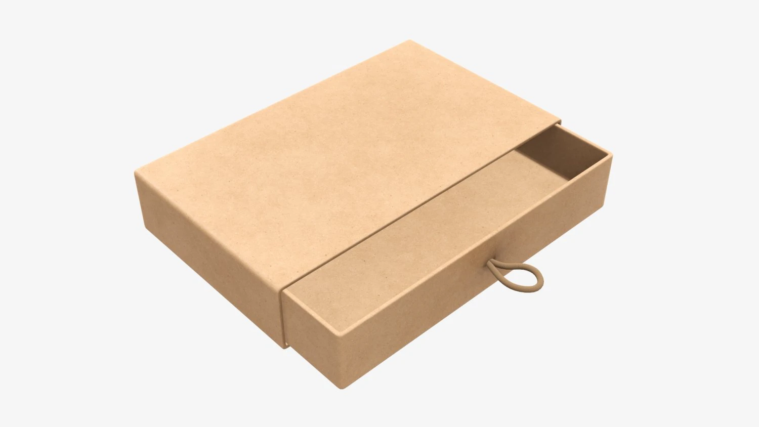 Drawer paper gift box 01 3D Model .c4d .max .obj .3ds .fbx .stl .blend