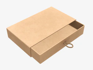 Drawer paper gift box 01 3D Model
