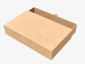 Drawer paper gift box 01 3D Model
