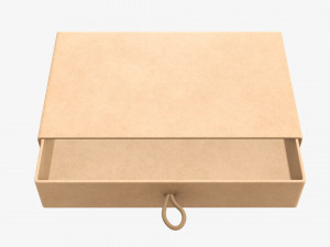 Drawer paper gift box 01 Modelo 3D