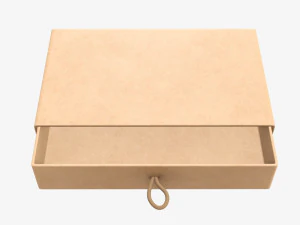 Drawer paper gift box 01 3D Model