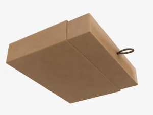 Drawer paper gift box 01 3D Model