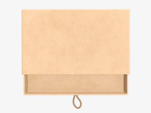 Drawer paper gift box 01 3D Model
