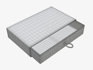 Drawer paper gift box 01 3D Model