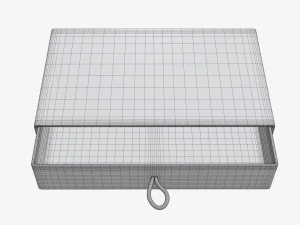 Drawer paper gift box 01 3D Model