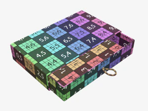 Drawer paper gift box 01 3D Model