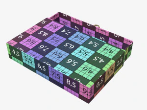 Drawer paper gift box 01 3D Model