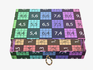 Drawer paper gift box 01 3D Model