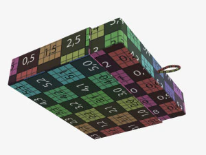 Drawer paper gift box 01 3D Model