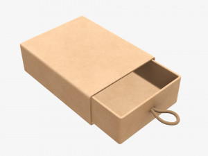 Drawer paper gift box 02 Modelo 3D