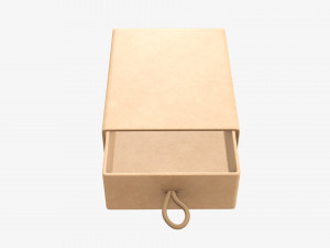 Drawer paper gift box 02 3Dモデル