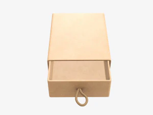 Drawer paper gift box 02 3D Model