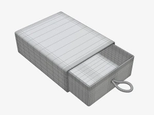 Drawer paper gift box 02 3D Model