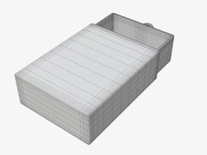 Drawer paper gift box 02 3D Model