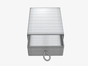 Drawer paper gift box 02 3D Model
