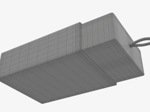 Drawer paper gift box 02 3D Model