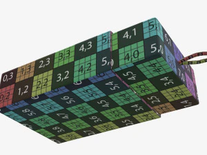 Drawer paper gift box 02 3D Model