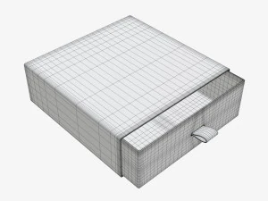 Drawer paper gift box 03 3D Model