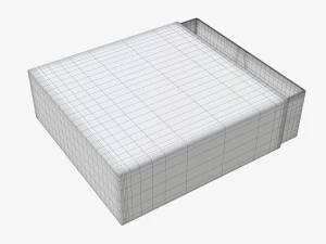 Drawer paper gift box 03 3D Model