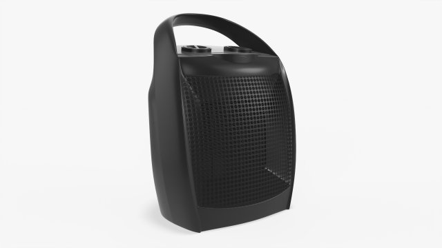 Electric portable heater Modelo 3D .c4d .max .obj .3ds .fbx .stl .blend 