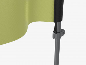 Feather type flag with flagpole 3D 모델