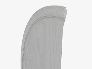 깃대가 달린 깃털형 깃발 3D 모델