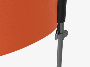Feather type flag with weight 3D Model