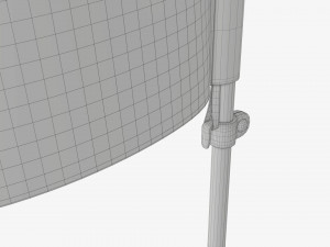 Feather type flag with weight 3D 模型