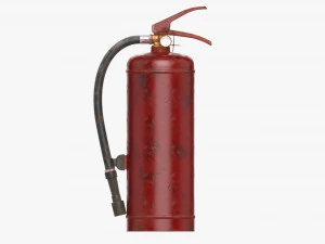 Fire extinguisher lass A and B 01 dirty 3D Model