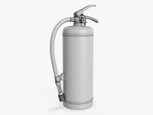 Fire extinguisher lass A and B 01 dirty 3D Model