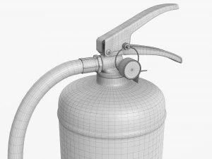 Fire extinguisher lass A and B 01 dirty 3D Model