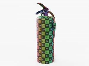 Fire extinguisher lass A and B 01 dirty 3D Model