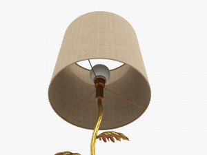 Floor lamp decorated with leaves Modelo 3D