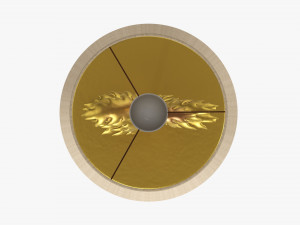 Floor lamp decorated with leaves Modelo 3D