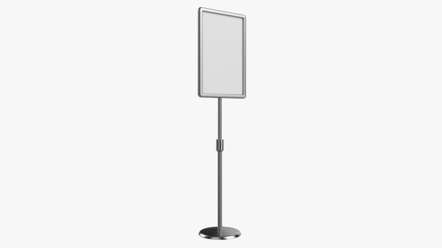 Floor standing menu display mockup Modèle 3D .c4d .max .obj .3ds .fbx .stl .blend 