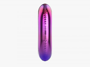 Foil balloon number 0 zero Modelo 3D