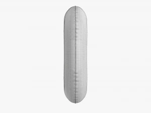 Foil balloon number 0 zero 3D Model