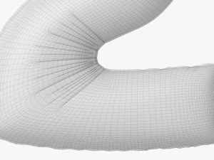 Foil balloon number 2 two 3D Model