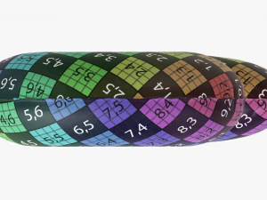 Foil balloon number 2 two 3D Model