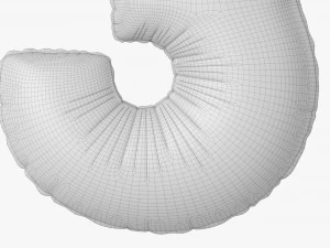 Foil balloon number 3 three 3D Model