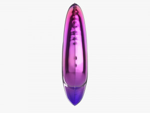 Foil balloon number 4 four 3D 모델