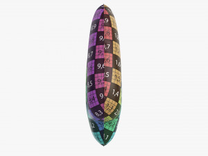 Foil balloon number 4 four 3D 모델