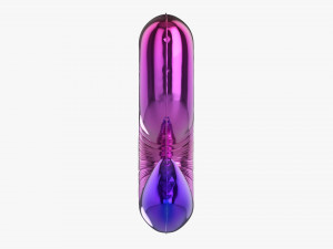 Foil balloon number 5 five Modelo 3D