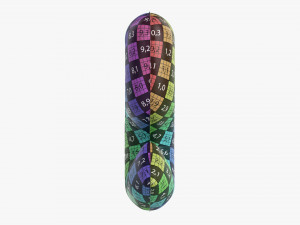 Foil balloon number 5 five Modelo 3D