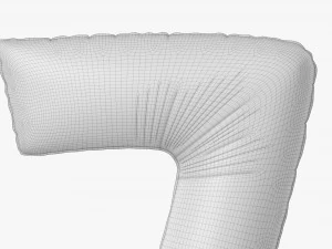 Foil balloon number 7 seven 3D Model