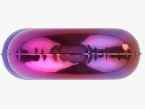 Foil balloon number 8 eight 3D Model