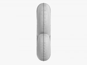 Foil balloon number 8 eight 3D Model