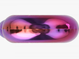Foil balloon number 9 nine 3D Model